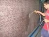 Carpet cleaning with water