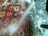 Carpet cleaning with water