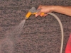 Carpet cleaning with water
