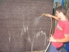 Carpet cleaning with water