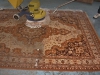 Machine deep cleaning carpets