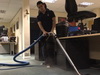 Work in carpet cleaning service