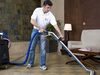 Work in carpet cleaning service