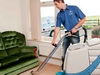 Work in carpet cleaning service