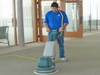 Work in carpet cleaning service